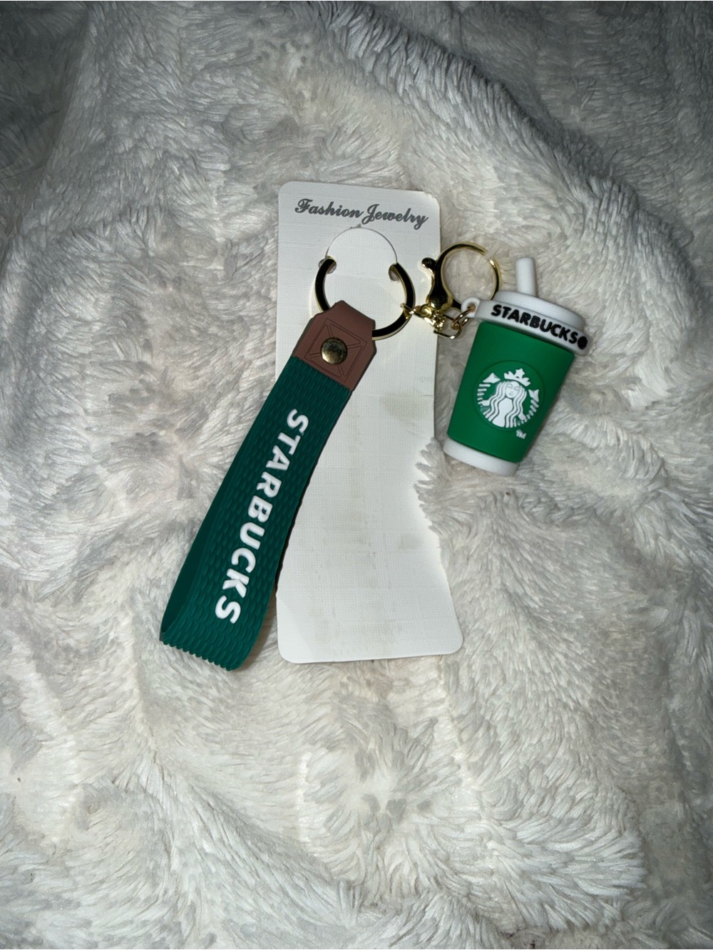 Starbucks Green Cup Keychain Wristlet - Branded Accessory